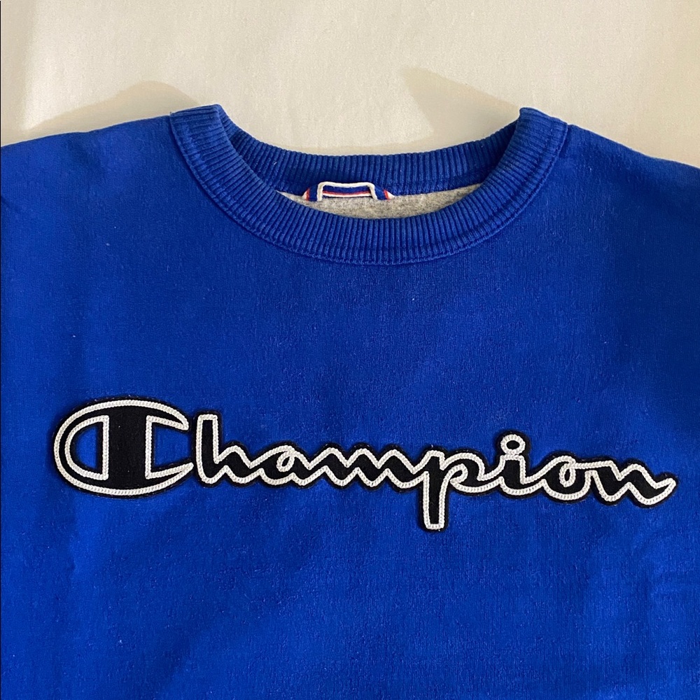 Champion Royal Blue Crewneck Sweater Like New